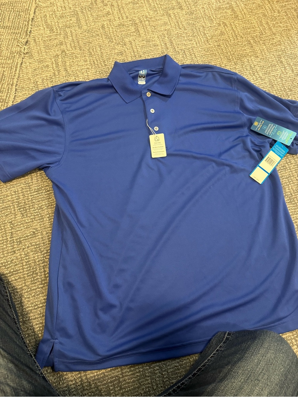 PGA Tour Men's Royal Blue Performance Polo